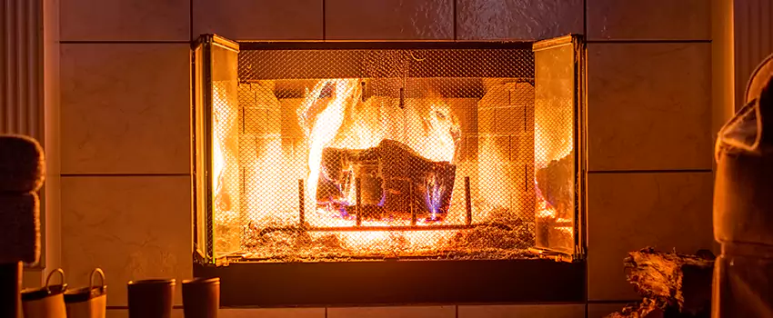 Mendota Hearth Landscape Fireplace Installation in Spokane, Washington
